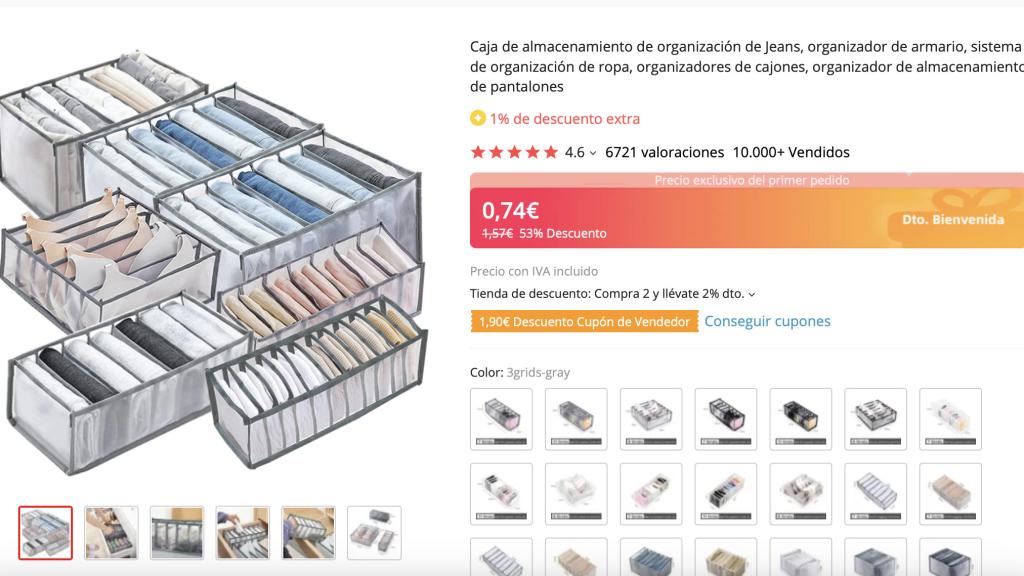 Caja de almacenamiento.