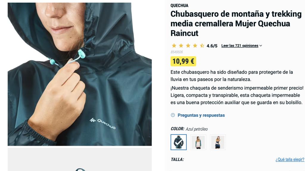Chubasquero de montaña.