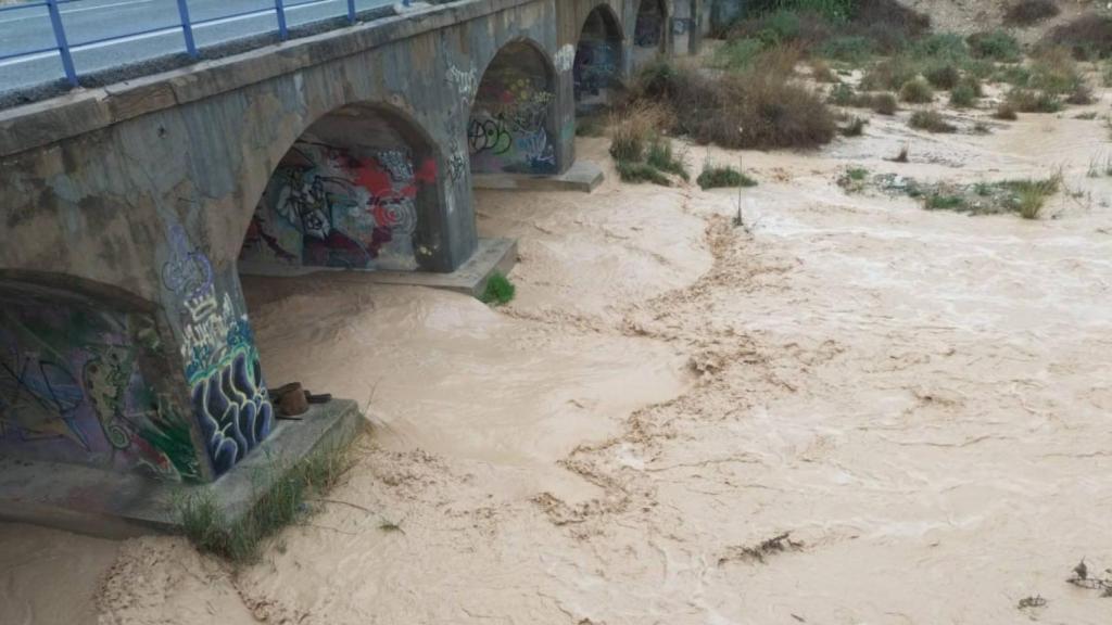 El río Segura a su paso por Orihuela.