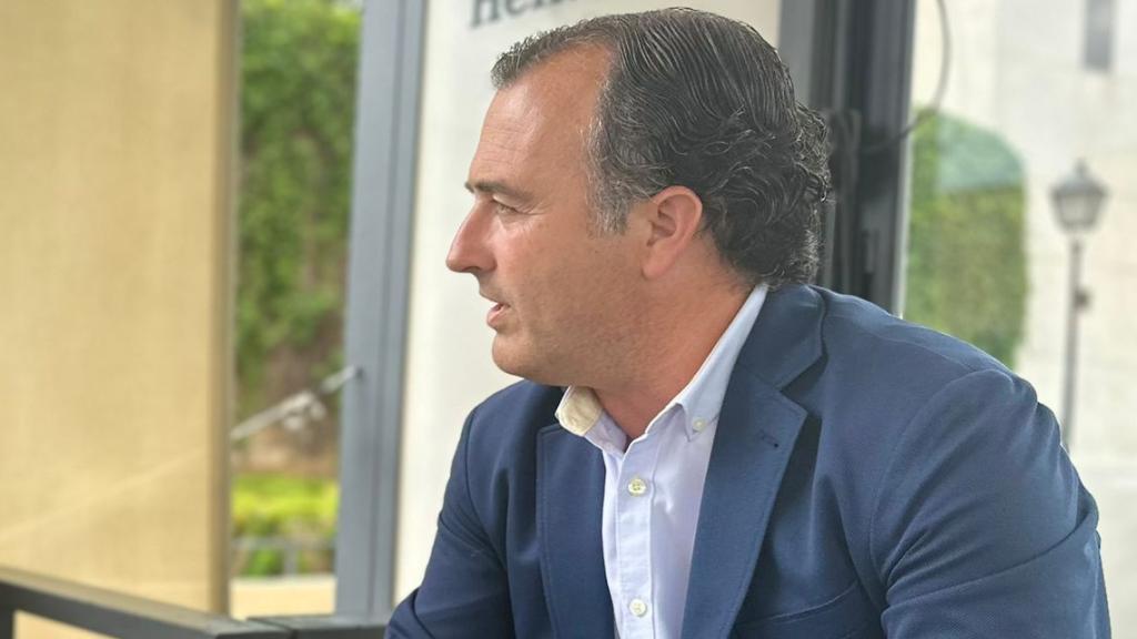 David Moreno, en un momento de la entrevista