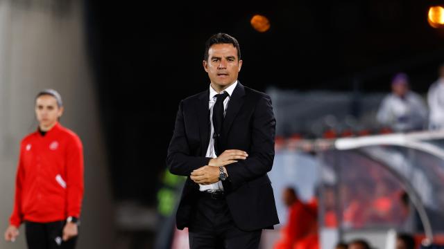 Alberto Toril, en un partido del Real Madrid Femenino de la temporada 2022/2023