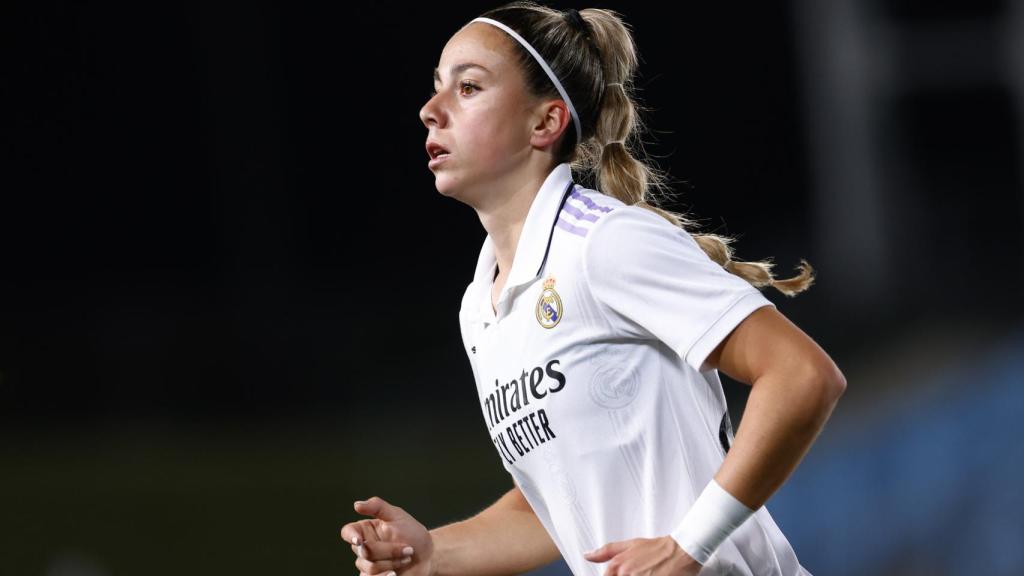 Athenea del Castillo, en un partido del Real Madrid Femenino de la temporada 2022/2023