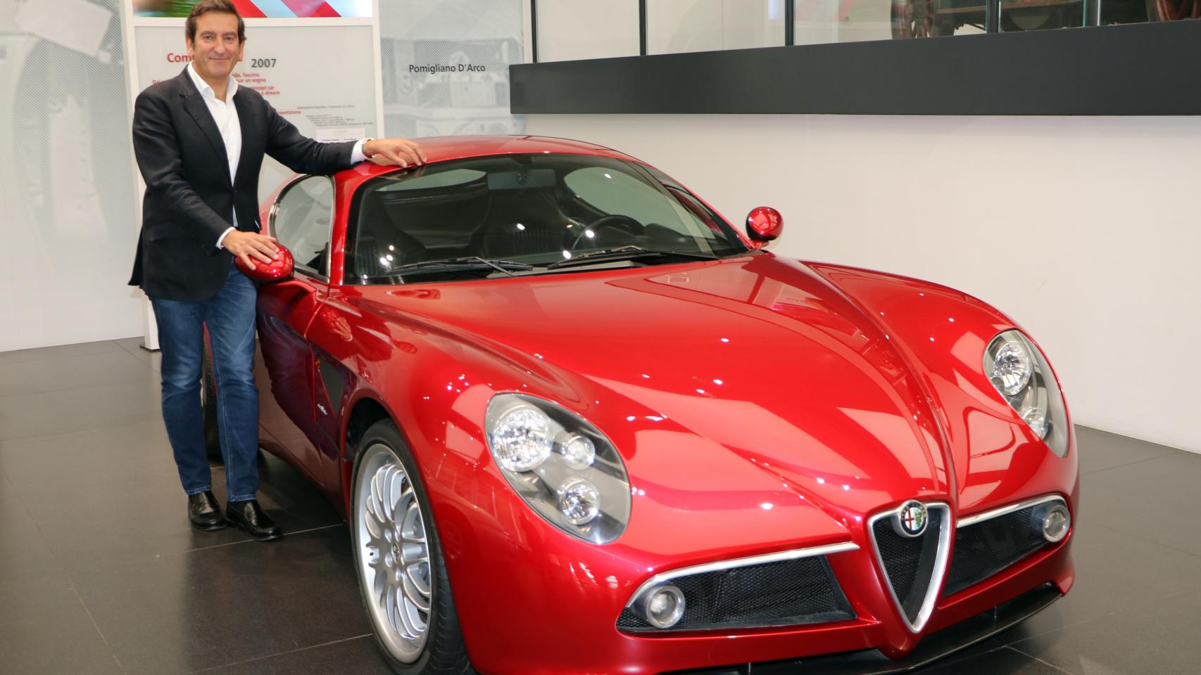 Alejandro Mesonero-Romanos, en el museo de Alfa Romeo en Arese, Italia.