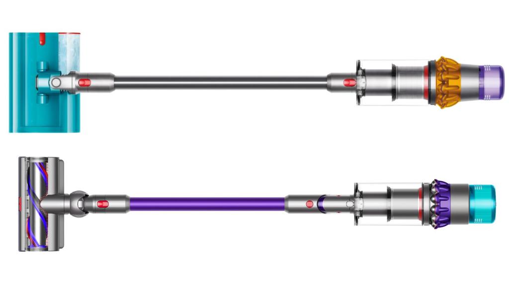 Dyson V15s Detect Submarine (arriba) y la Dyson Gen5detect (abajo)