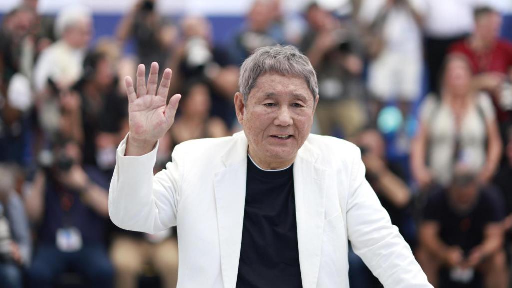 Takeshi Kitano en la presentación de 'Kubi' en Cannes. Foto: EFE/EPA/Guillaume Horcajuelo
