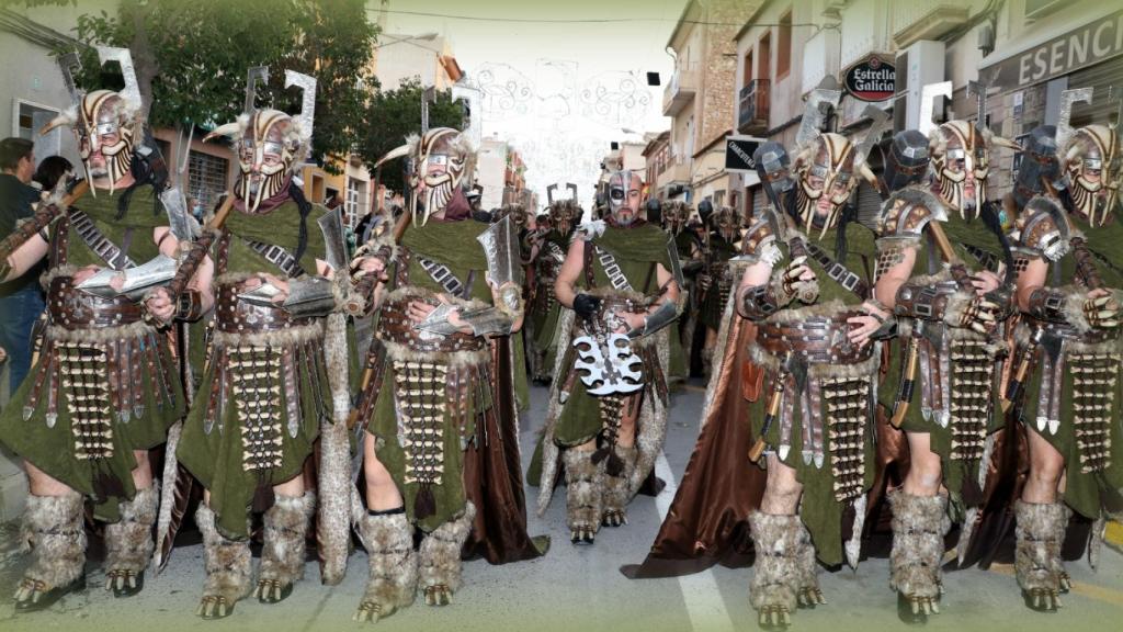 Un momento de la festividad en Villafranqueza.