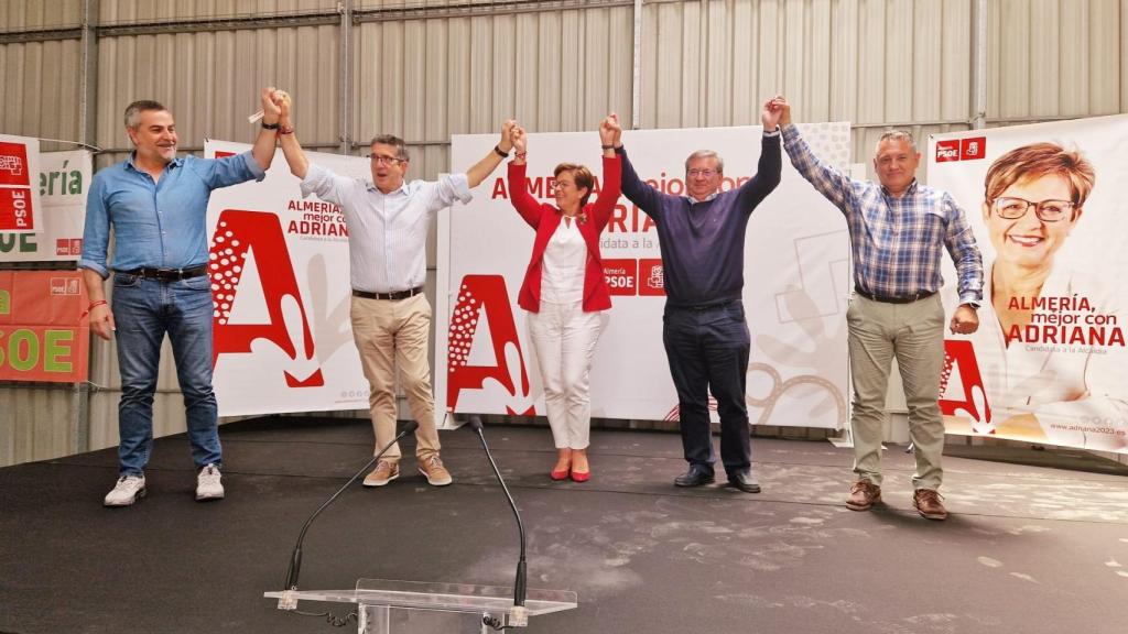 Patxi López en una imagen del pasado 14 de mayo en la fiesta de la Rosa en Almería.