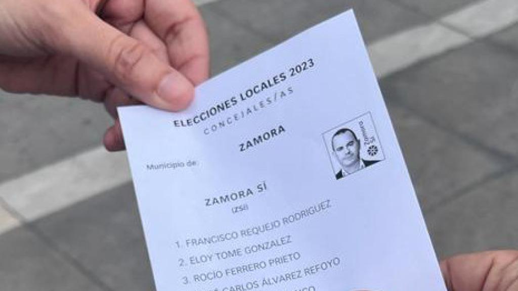 Papeleta de Zamora Sí