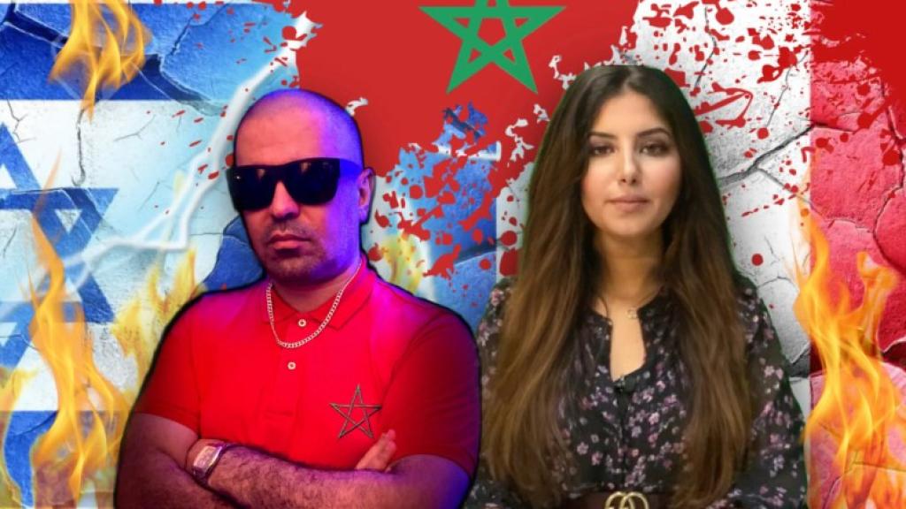 Dounia y Adnane Filali, pareja de periodistas marroquíes perseguidos por el régimen.