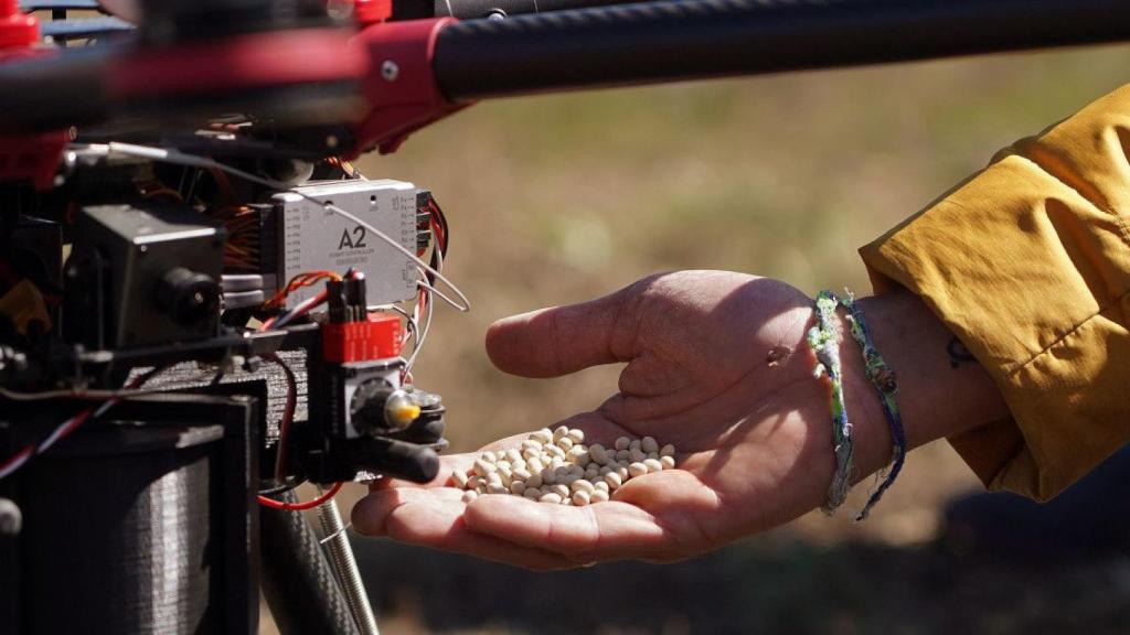 Semillas inteligentes en el dron