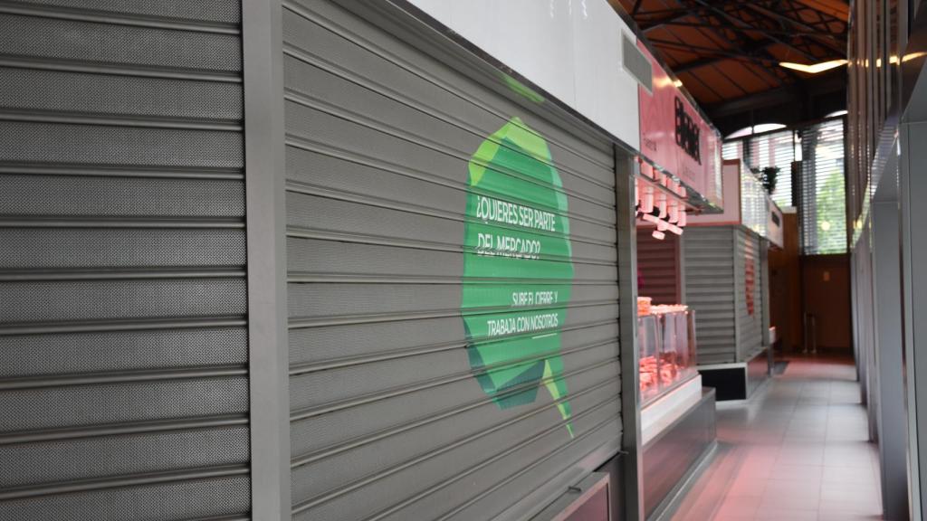 Puesto del Ayuntamiento de Valladolid sin utilizar