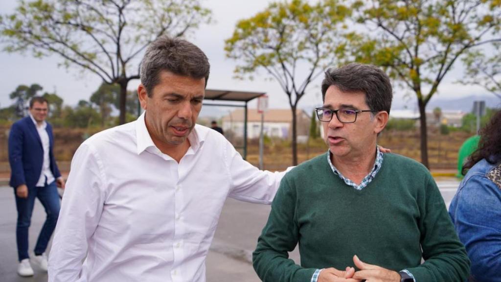 Pachi Pascual con Carlos Mazón en San Vicente.