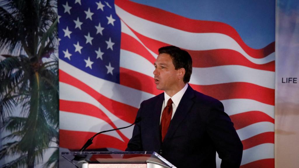 Ron DeSantis habla en una gala del Consejo de Política Familiar de Florida el pasado 20 de mayo.