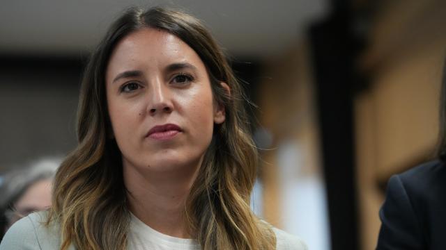 La ministra de Igualdad, Irene Montero, en un acto de campaña para las elecciones del 28 de mayo.