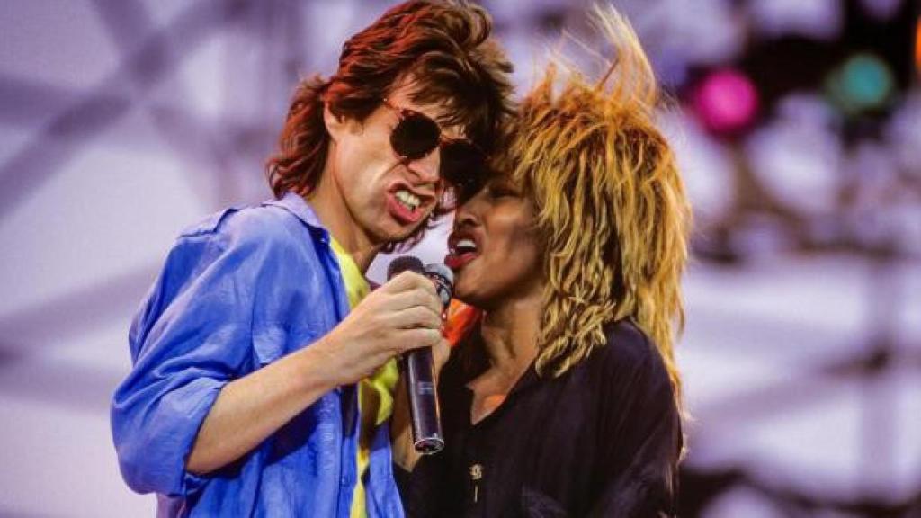Tina Turner y Mick Jagger. Fuente: Instagram.