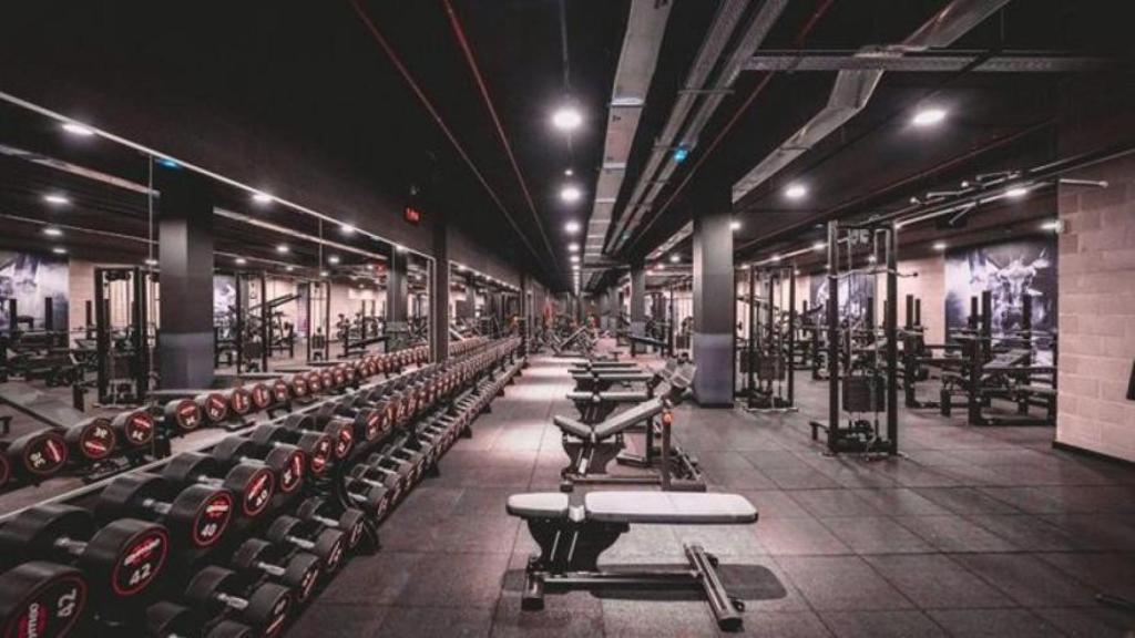 Sala de gimnasio.