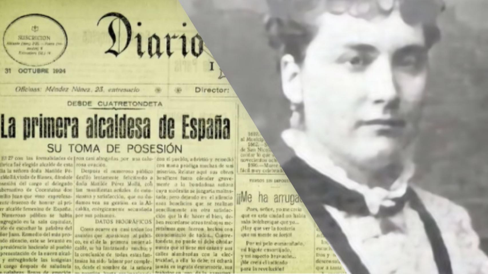 Matilde Pérez Mollà fue la primera mujer alcaldesa de España, en Quatretondeta.