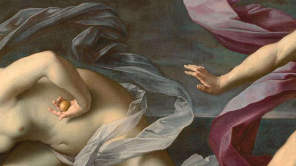 Detalle del cuadro 'Atalanta e Hipómenes', de Guido Reni (1620-1625), en el Museo del Prado de Madrid