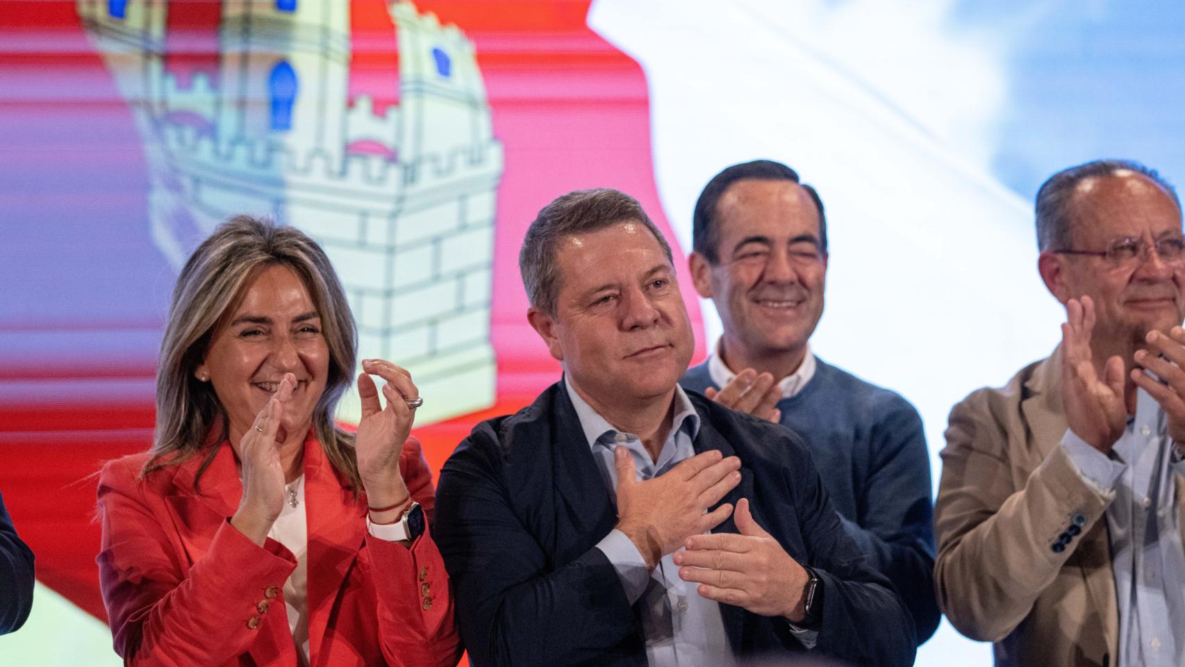 El mitin de García-Page y Milagros Tolón en el Polígono de Toledo, en imágenes