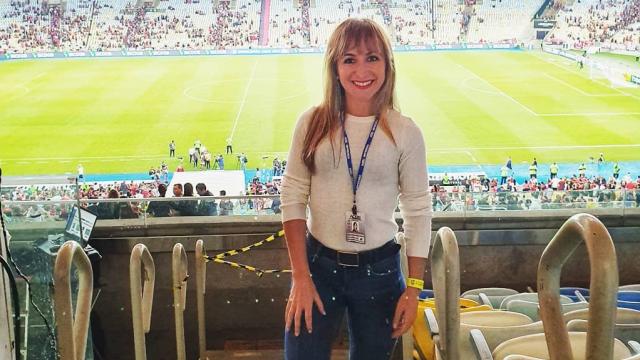 La periodista ciudadrealeña Virtudes Sánchez, en una imagen de su Facebook