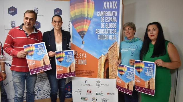 Presentación de la XXXIX edición del Campeonato Nacional de Globos Aerostáticos. Foto: Ayuntamiento de Ciudad Real.