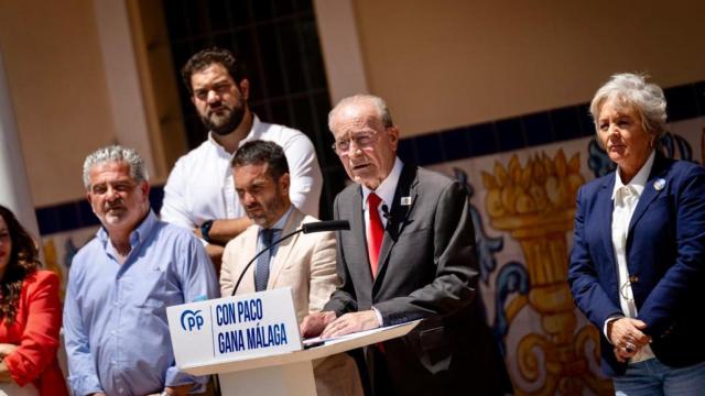 Imagen de Francisco de la Torre durante el acto de este jueves.