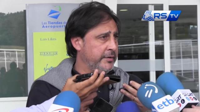 Loren Juarros en su etapa de director deportivo de la Real Sociedad