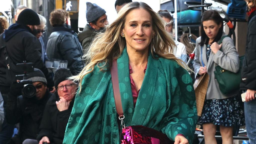 Sarah Jessica Parker grabando la segunda temporada de 'And Just Like That'.