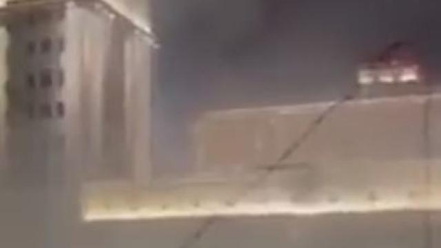 Incendio en el Ministerio de Defensa ruso.