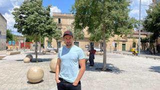 Tarek Shrika, de origen marroquí: es la primera vez que puede votar y lo hace como candidato a la alcaldía de Salt.