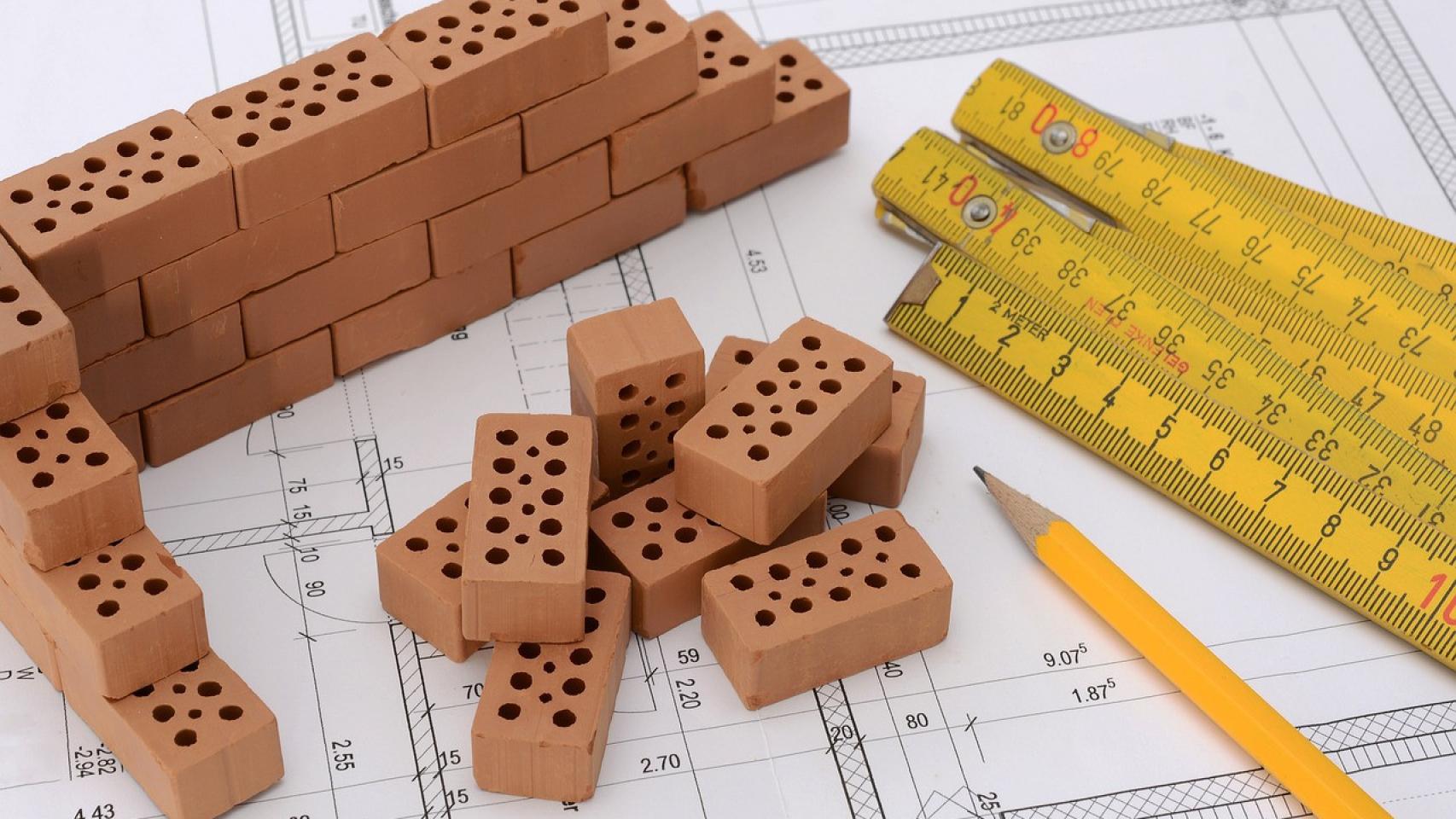 Vivienda sobre plano.