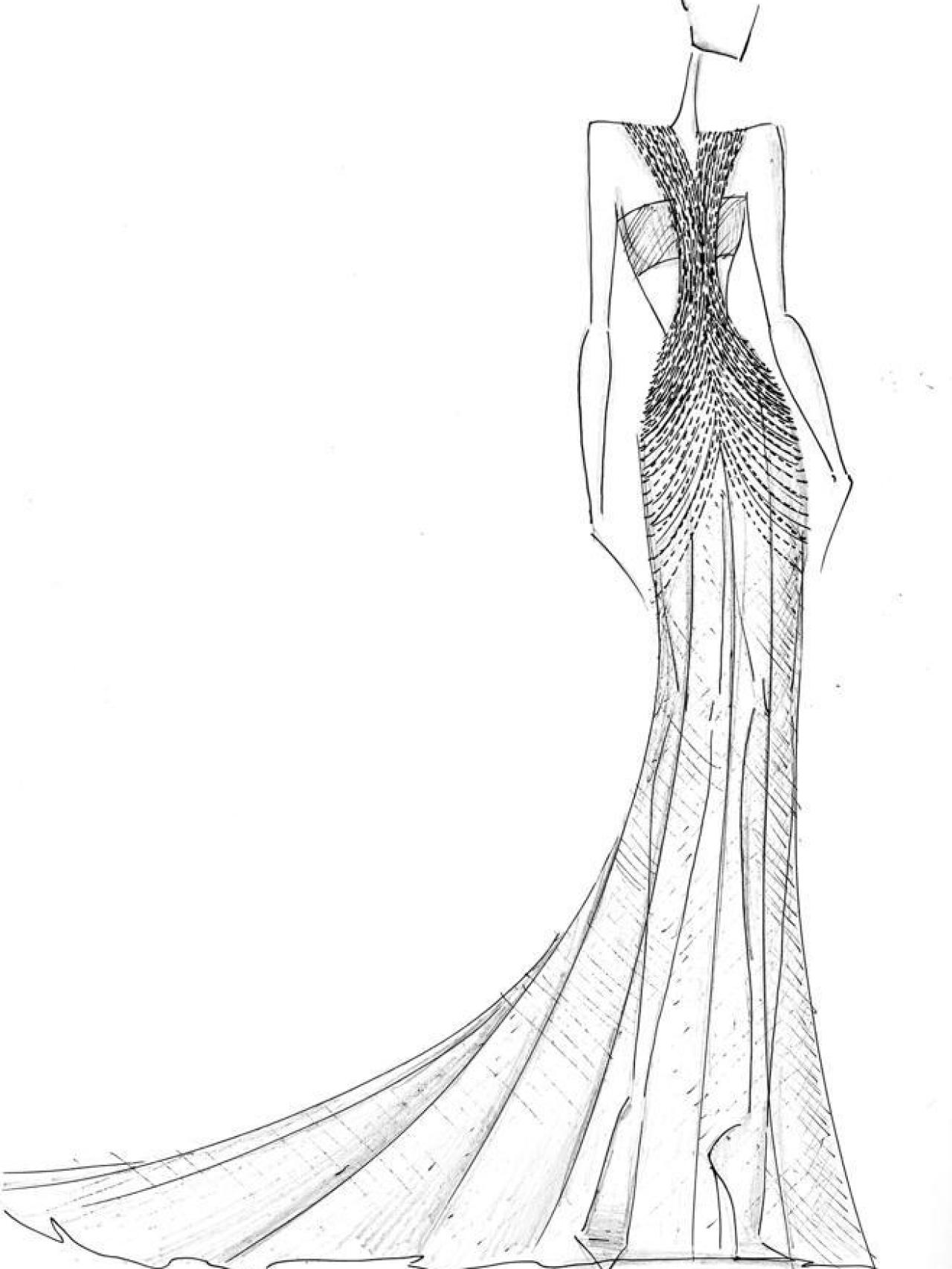Boceto del diseño de Lola Lolita cedido por Victoria Colección.