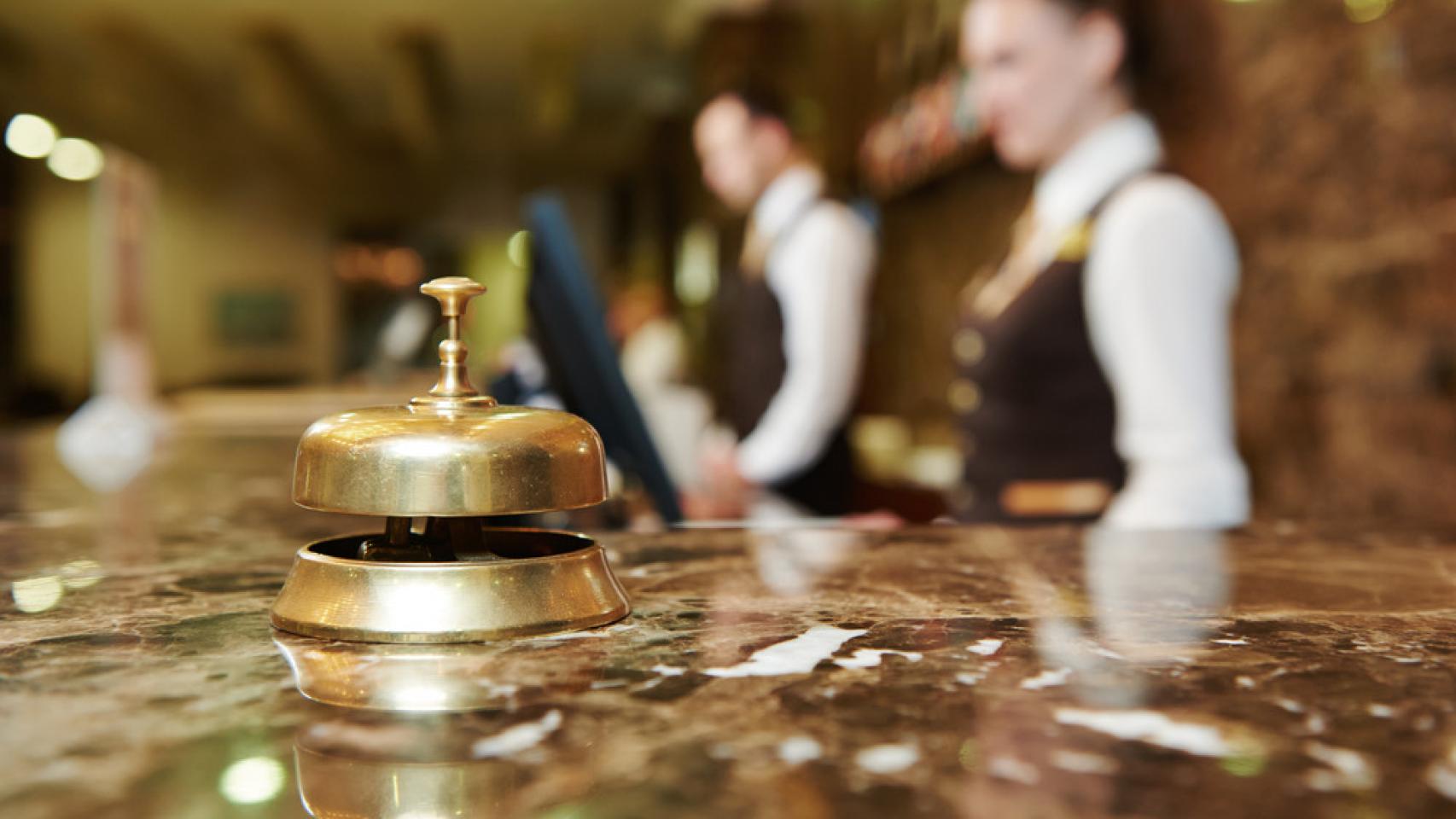 Recepción de un hotel, en imagen de archivo.