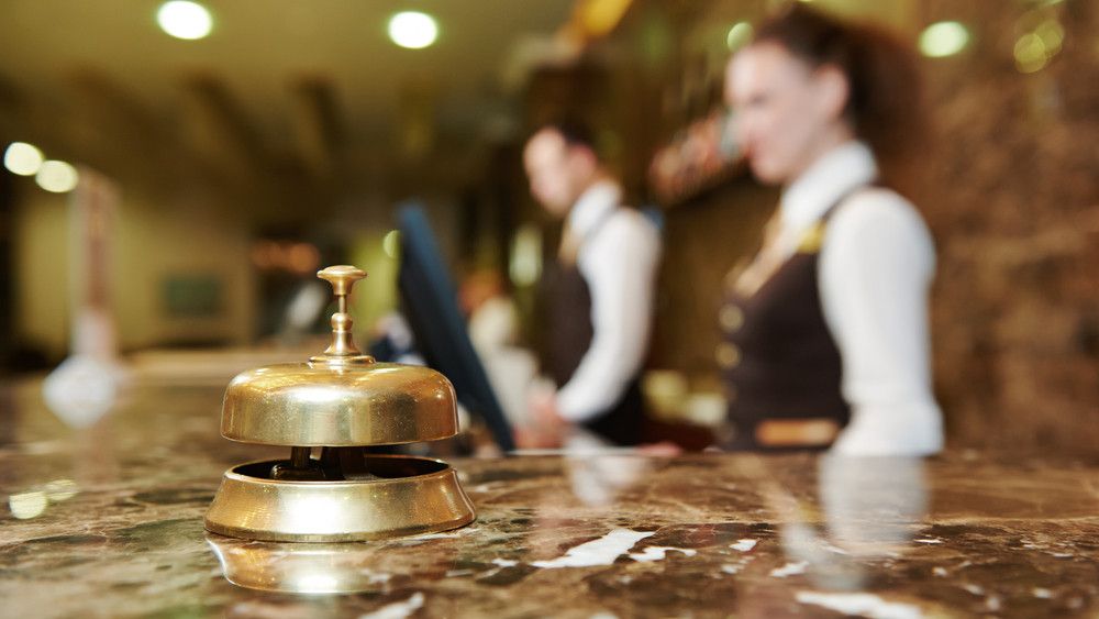 Recepción de un hotel, en imagen de archivo.