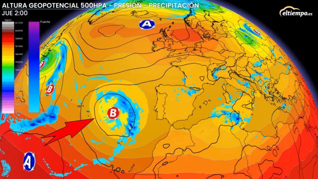 La borrasca que impulsará nuevas lluvias en la última semana de mayo. ElTiempo.es