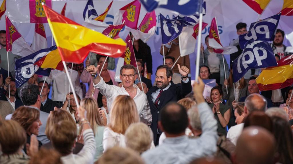 Feijóo y Núñez en Albacete. Foto: Diego Puerta