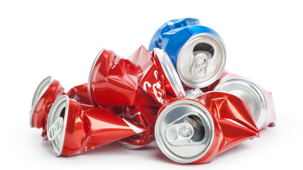 Imagen de archivo de los residuos de unas latas.