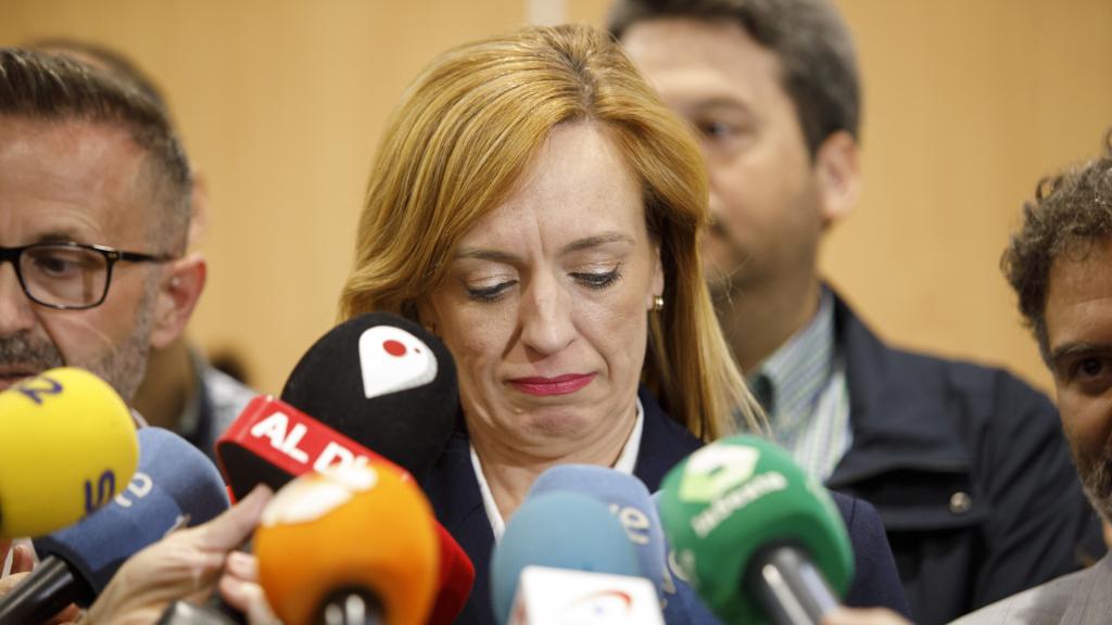 La alcaldesa de Maracena, Berta Linares, durante sus declaraciones tras la apertura del secreto de sumario por el secuestro de la concejal.