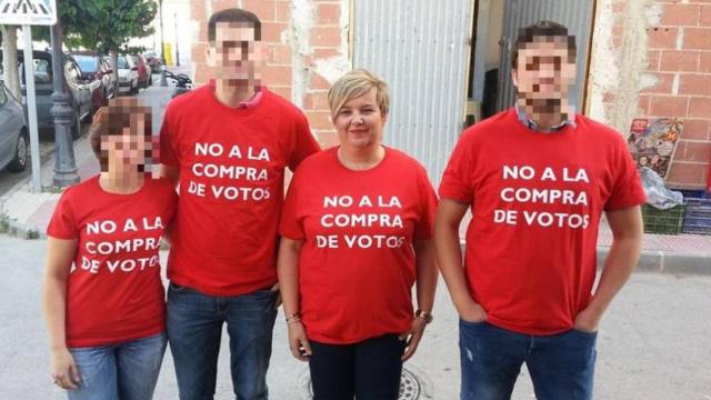 Isabel Peñalver, la candidata del PSOE a la alcaldía de Albudeite, en una imagen publicada en las redes sociales del partido en 2015.