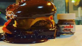 Las hamburguesa de chocolate y Nutella del Restaurante The Leytons.