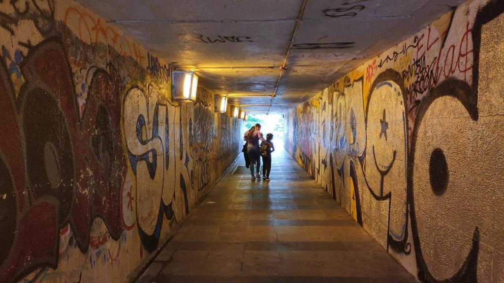 Uno de los pasos subterráneos de Batán.