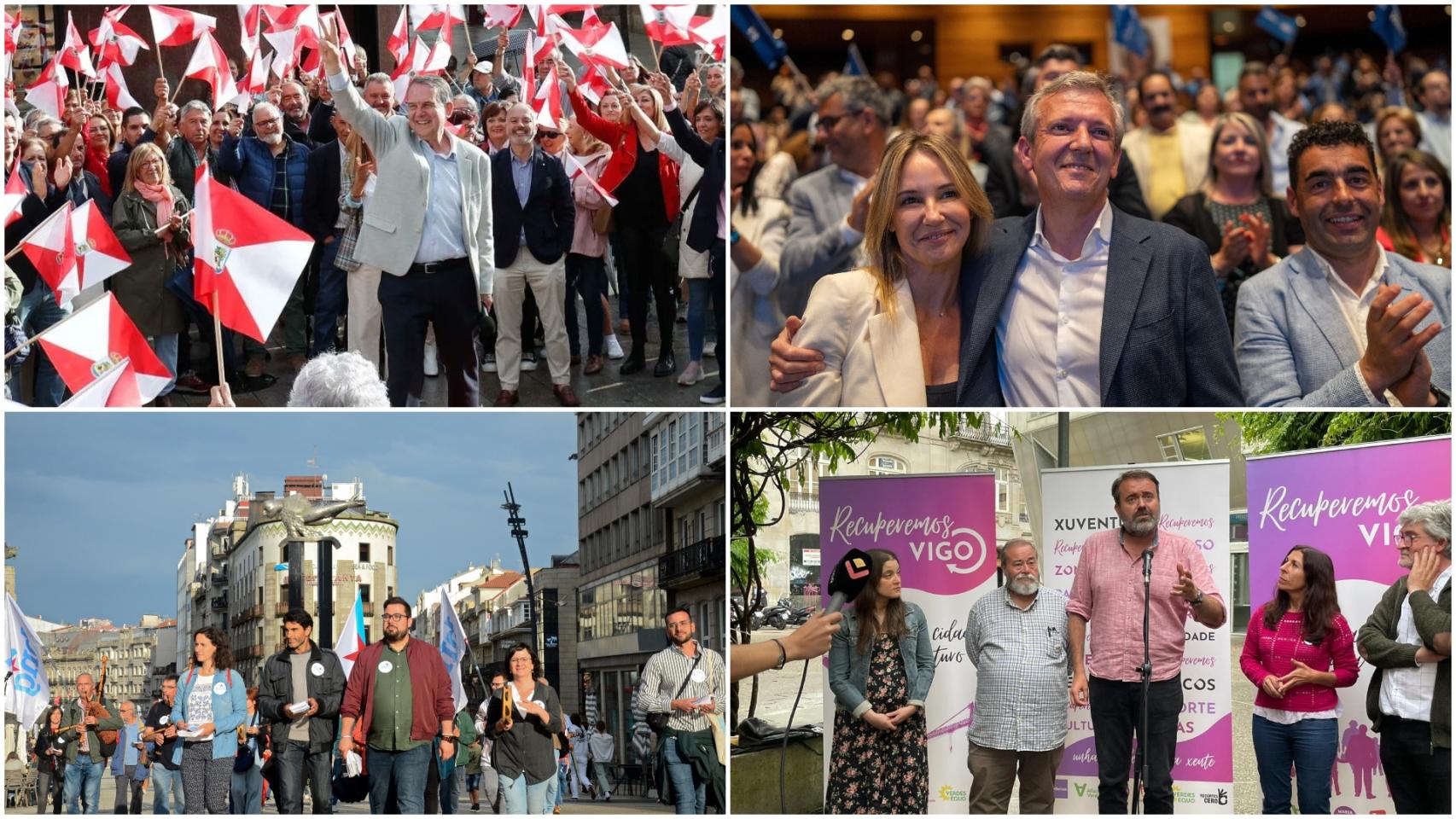 Actos de cierre de campaña en Vigo.