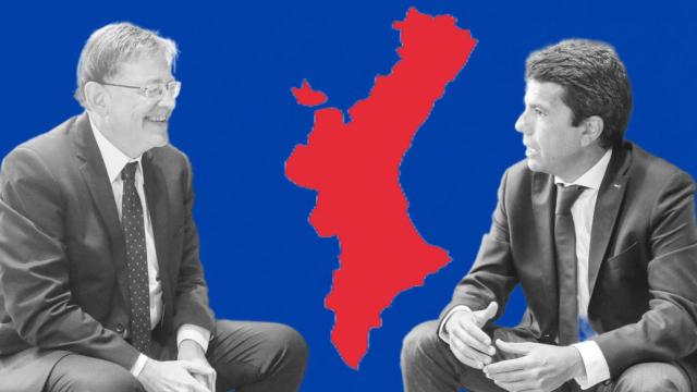 Ximo Puig y Carlos Mazón, en una de las escasas reuniones que han mantenido en este mandato.