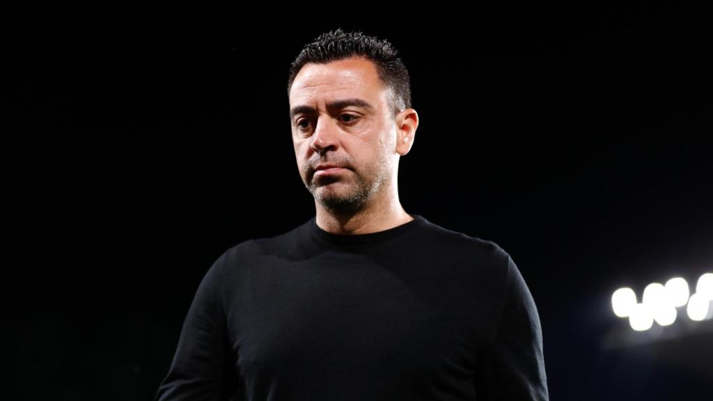 Xavi Hernández, durante un partido del FC Barcelona