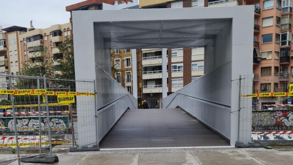 Imagen del puente del CAC, ya abierto.