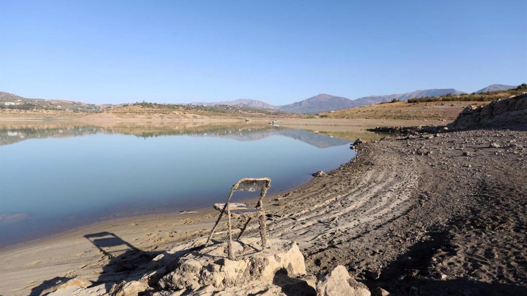 El pantano de La Viñuela.