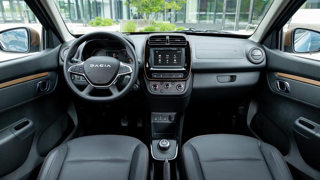 Interior del Dacia Spring Extreme.