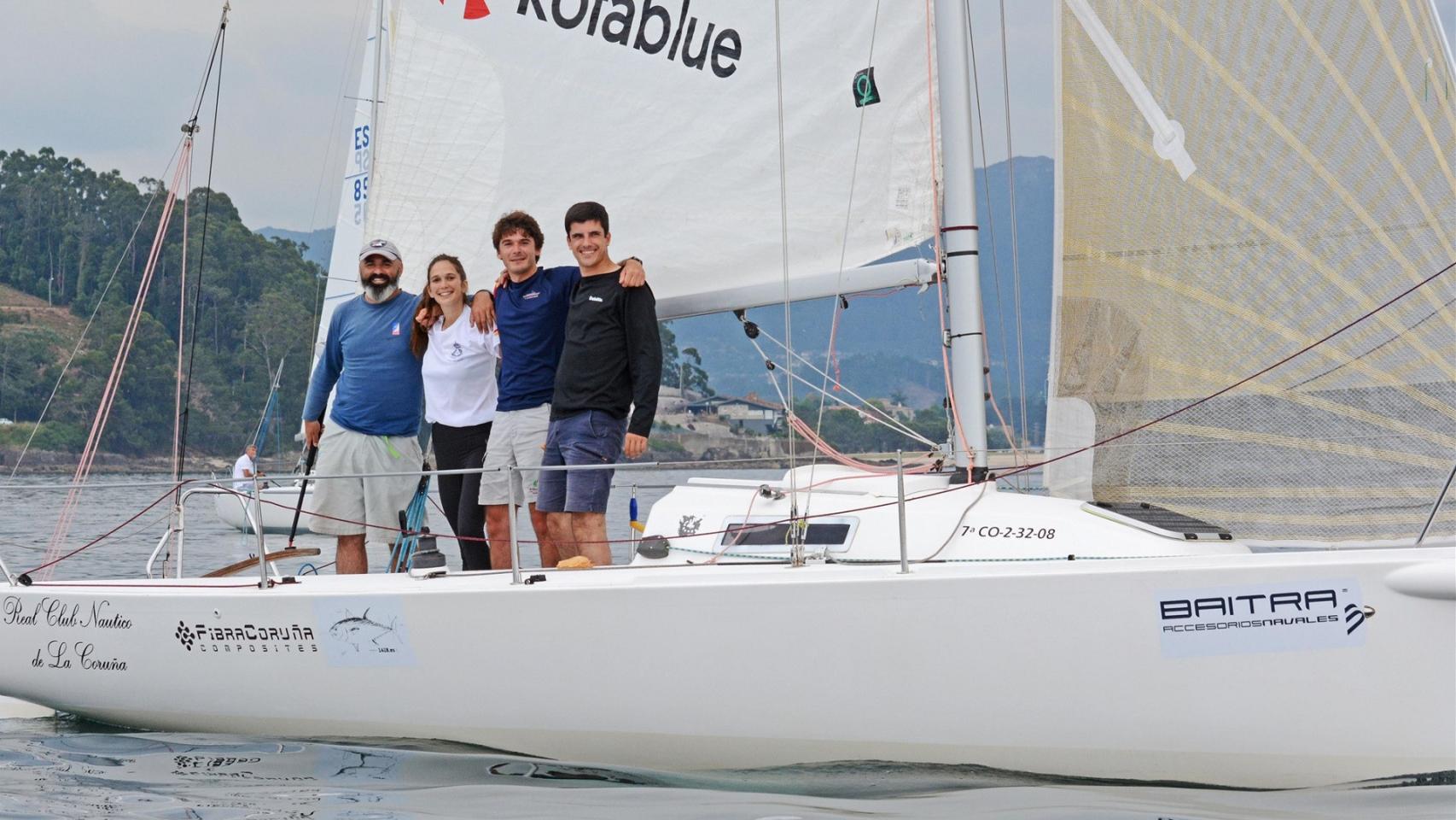 El Kotablue Fibra Coruña, del Real Club Náutico de A Coruña, se alza campeón en la Liga de Invierno de J80.
