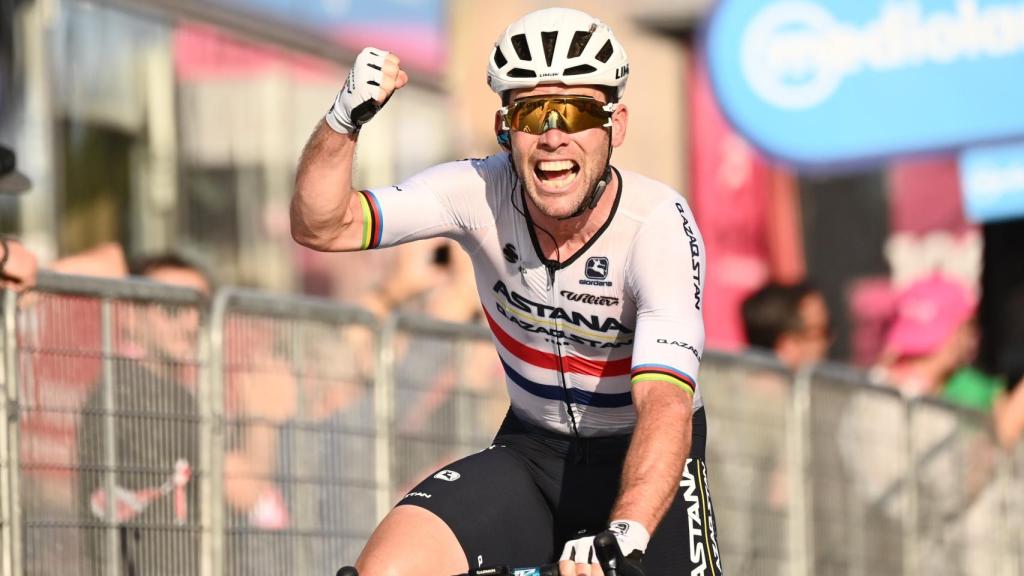 Cavendish celebra la victoria en Roma.