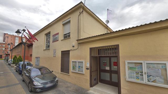 Imagen del colegio electoral de Getafe donde ha sido detenido el hombre.